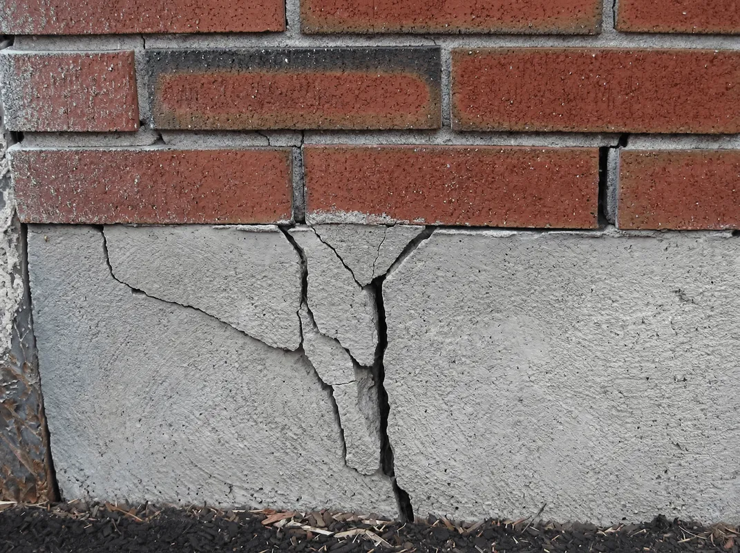 Concrete foundation with serious structural damage in Denver, CO